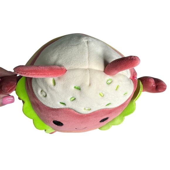 Squishmallows Karina Shrimp Valentine 2023 8” Plush Strawberry Dessert NWOT - Picture 3 of 7